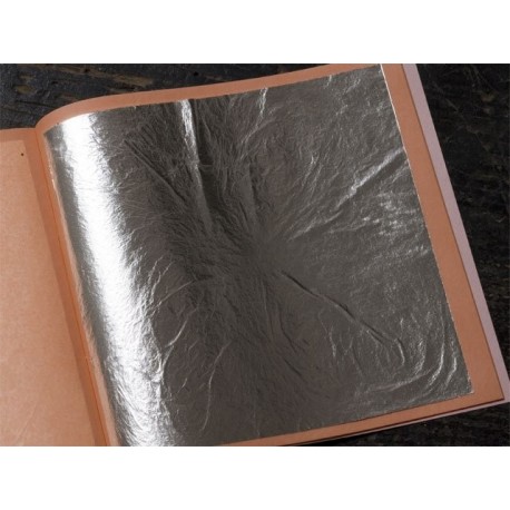 Manetti - Edible 999 ‰ Silver Leaf 23 Kt 5 Leaves Pack 86x86 mm Made in Italy - DISCONTINUED PRODUCT