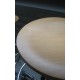 Emmeitalia - Designer Stool Round beechwood seat adjustable footstool Made in Italy