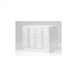 Metallic Drawer Draftech - 10 Drawers DIN A0