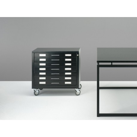Draftech Metal Drawer on Castors - DIN A2 - 7 Drawers