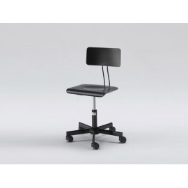 EIT- Sedia Girevole per Designer - Nera - h 40/50cm