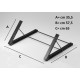 Support for drawing tablet tilt to 7 position 75x105