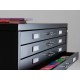 Draftech 7 Drawers DIN A0 on Castors - Black