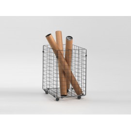 Emmeitalia - Organizer Basket with castors cm 44x42x66h